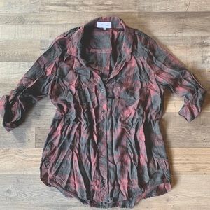 Bella Dahl Button down plaid